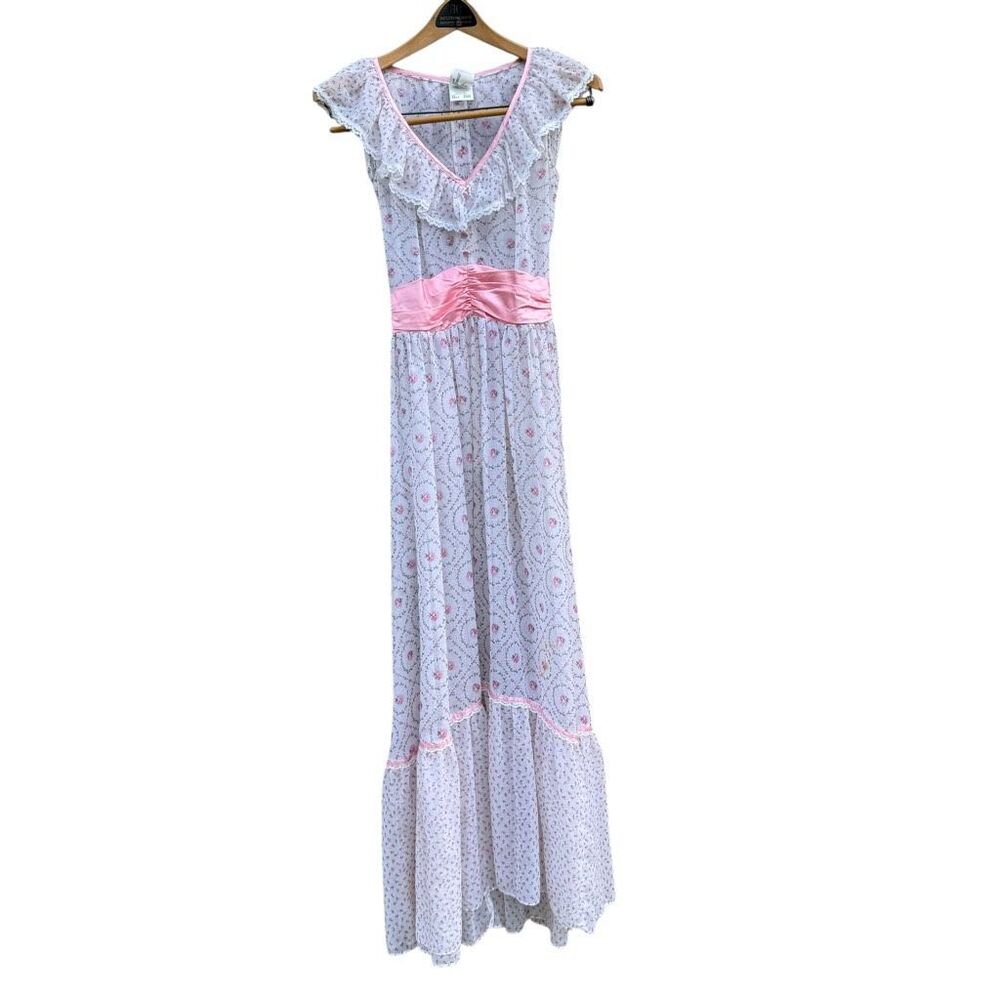 Vintage 70’s Jodi T of California Cottage Core Prairie Dress - Picture 8 of 15